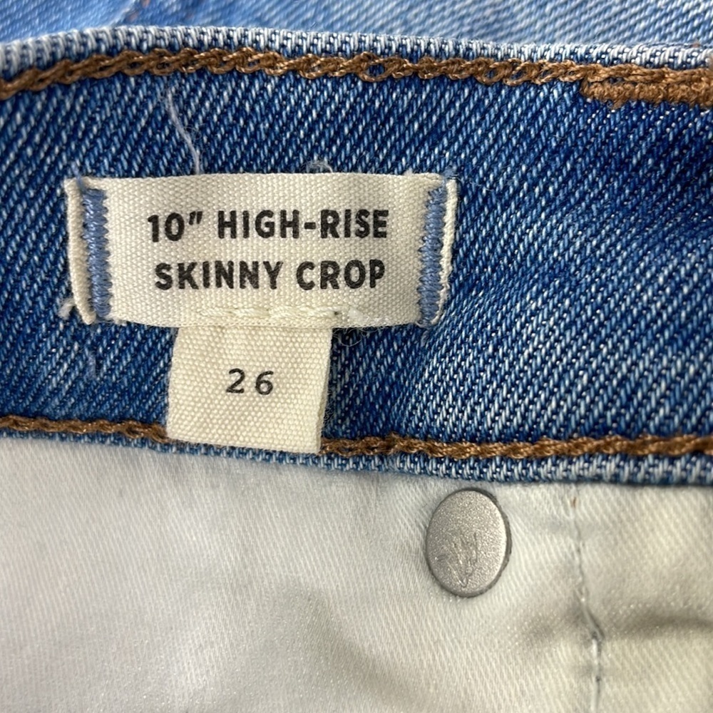 Madewell Women’s 10” High Rise Skinny Crop, size 26 - Picture 5 of 13
